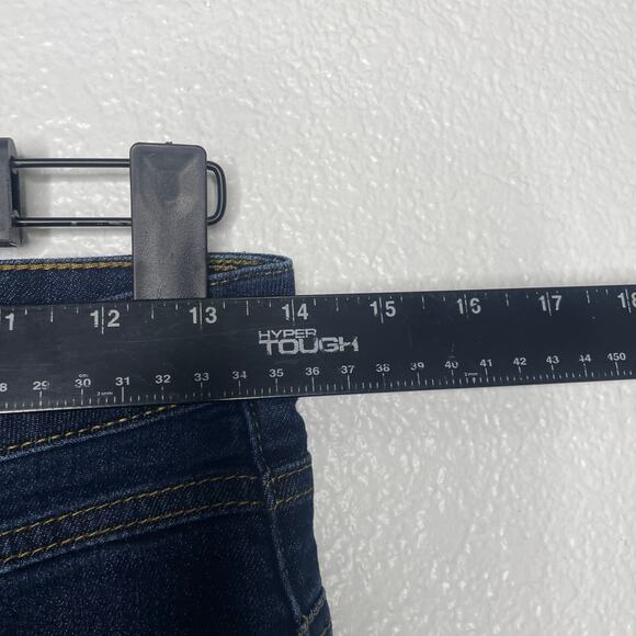 ModCloth Womens Jeans Size 8 Dark Wash Denim Blue Skinny Leg Button Fly - Picture 5 of 10